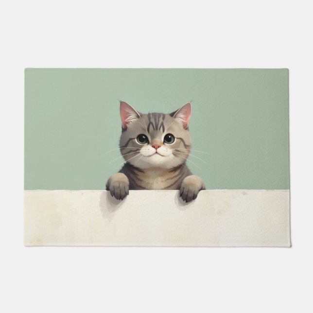 Scottish Fold Cat Doormat Art (Front)