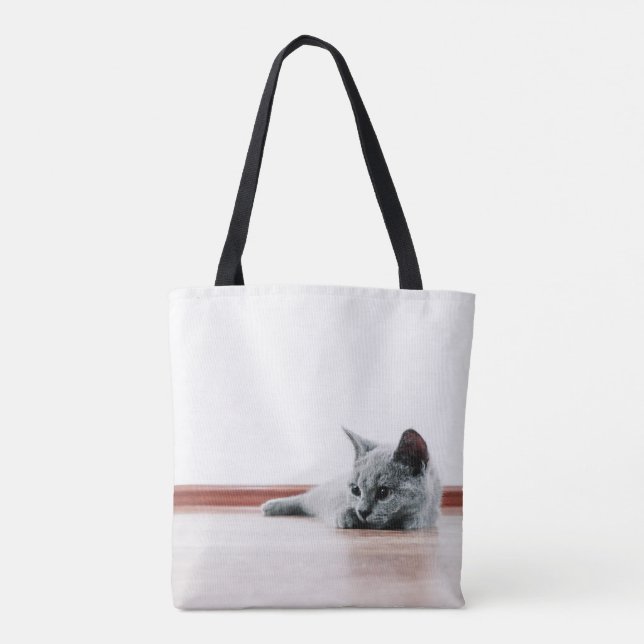 Scottish Fold Cat Kitten Super Cute Tote Bag (Back)