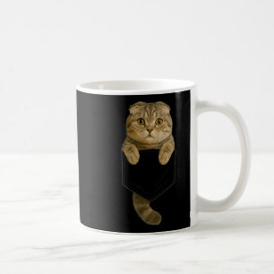 Scottish Fold Cat Pocket Gifts Cat Mum Cat Dad Cat Coffee Mug