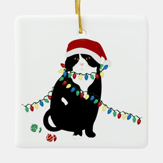 Scottish Fold Christmas Ornament (Front)