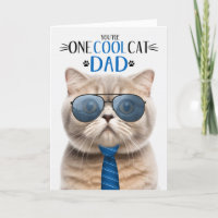 Scottish Fold Cream Cat Father's Day One Cool Cat