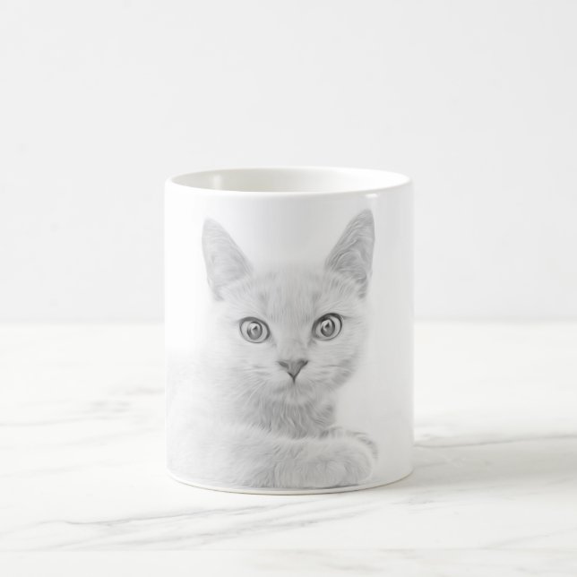 Scottish Fold Kitten Cat Super Cute Coffee Mug (Center)