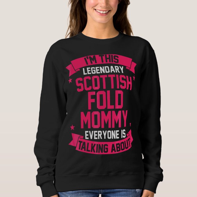 Scottish Fold Mum Sweatshirt (Front)