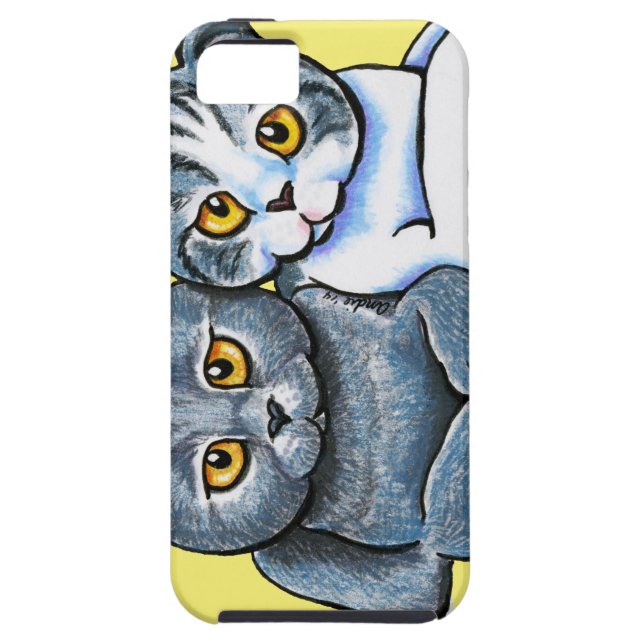 Scottish Fold Pair Case-Mate iPhone Case (Back)