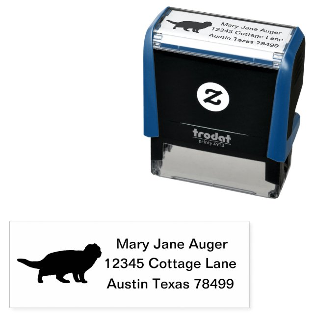 Scottish Fold Personalised  Self-inking Stamp (In Situ)