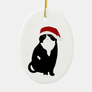 Scottish Fold Santa Ornament