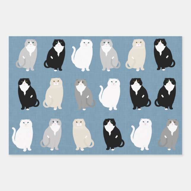 Scottish Fold Wrapping Paper (Front)