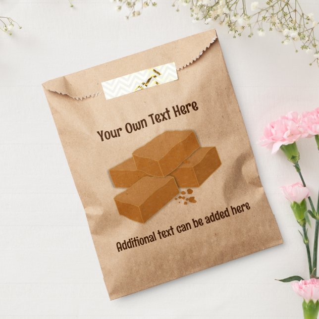 Scottish Fudge is Tablet - Hard Candy - add text Favour Bag (Sealed)