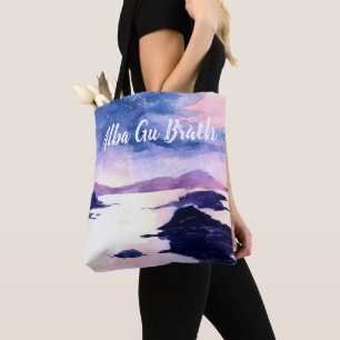 Scottish Gaelic Customisable Watercolour Tote Bag