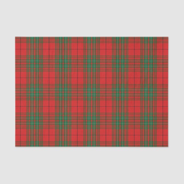 Scottish Gifts Clan Cumming Red Tartan Tissue Paper (Front)