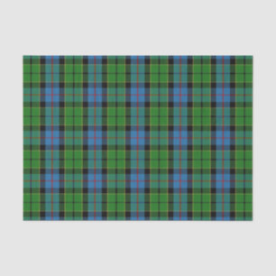 Scottish Gifts Clan Forsyth Blue and Green Tartan Tissue Paper