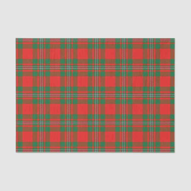 Scottish Gifts Clan Gregor MacGregor Tartan Tissue Paper (Front)