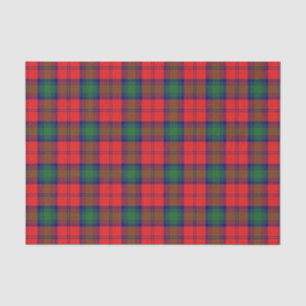 Scottish Gifts Clan Lindsay Red Green Tartan Tissue Paper