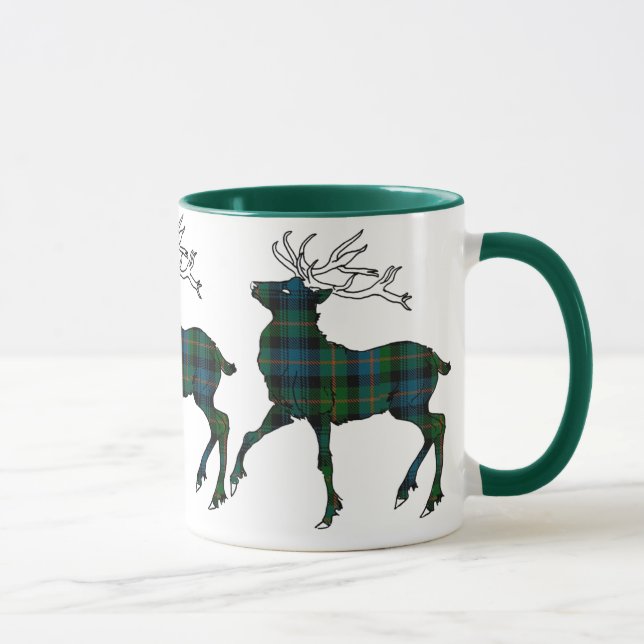 Scottish (Glenalmond) Tartan Stag Mug (Right)