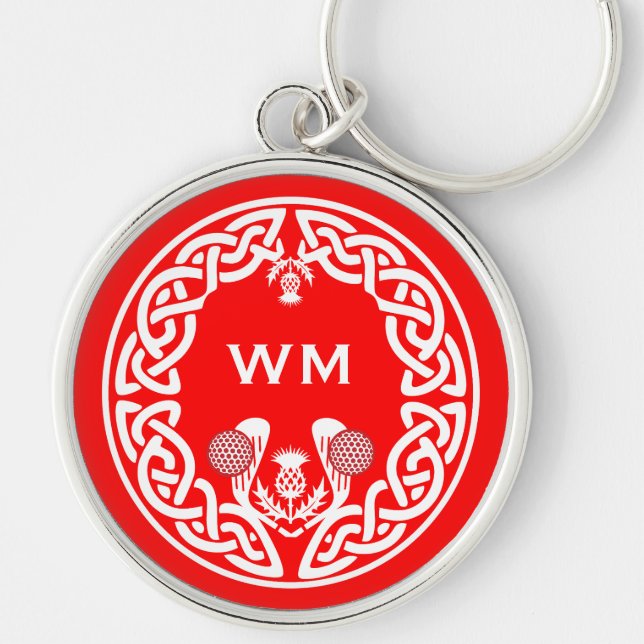 Scottish Golfer Gift Key Ring (Front)