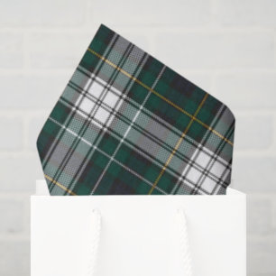 Scottish Green Blue Clan Campbell Dress Tartan Tissue Paper