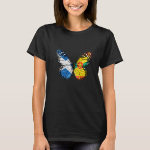 Scottish Grenadan Flag Butterfly T-Shirt