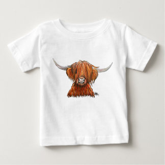 Scottish Hairy Highland Cow ' HARLEY '. Baby T-Shirt