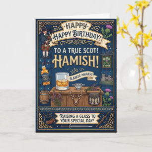 Scottish Hamish Birthday Card