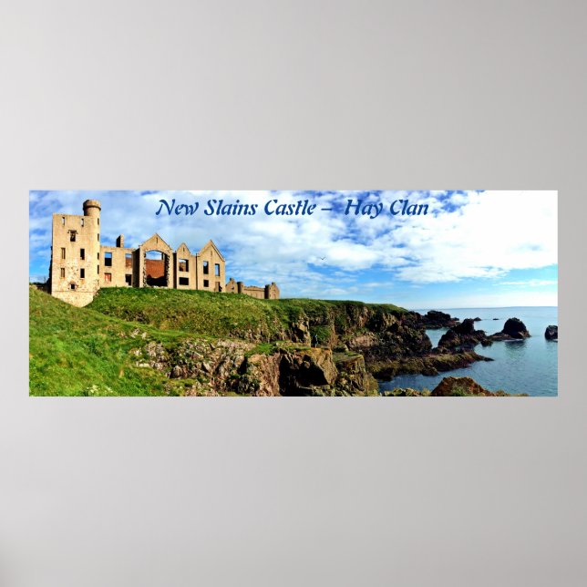 Scottish Hay Clan's New Slains Castle Photo Poster (Front)