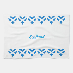 Scottish heart tea towel