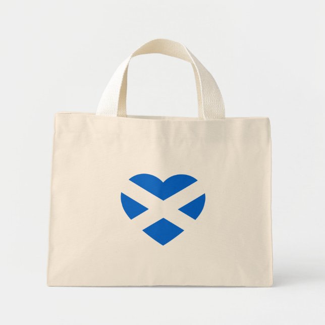 Scottish Heartflag ttcn Mini Tote Bag (Front)