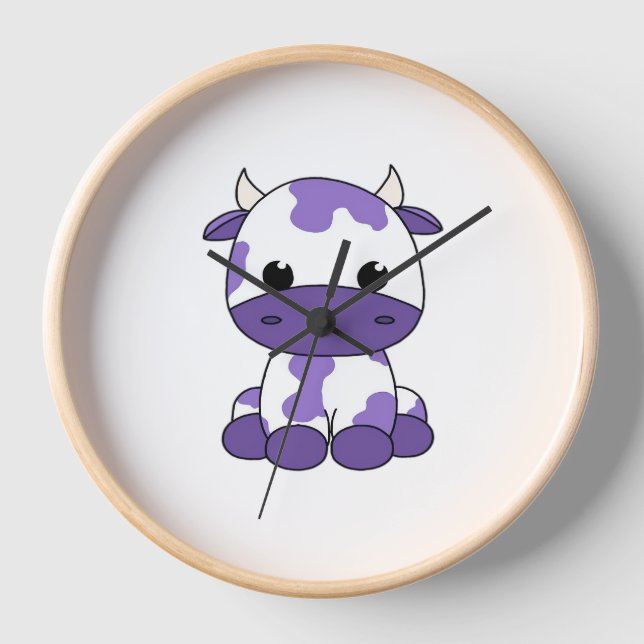 Scottish highland cattle Classic T-Shirt Clock (Front)