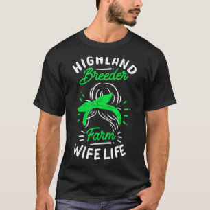 Scottish Highland Cattle Cow Breeder Longhorn High T-Shirt