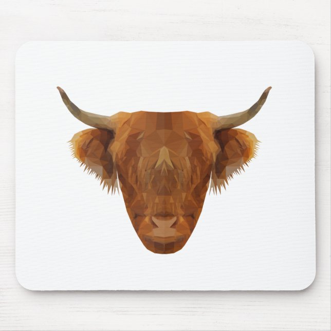 Scottish Highland Cattle Scotland Animal Cow Mouse Pad (Front)