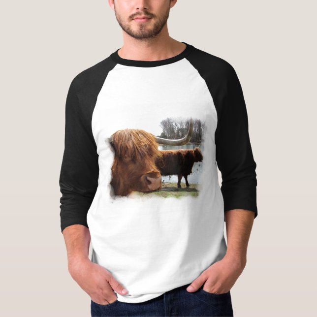 Scottish Highland Cattle ~ T T-Shirt (Front)