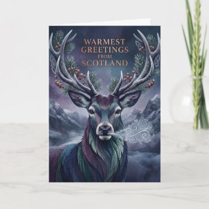 Scottish Highland Cottage Winter Card