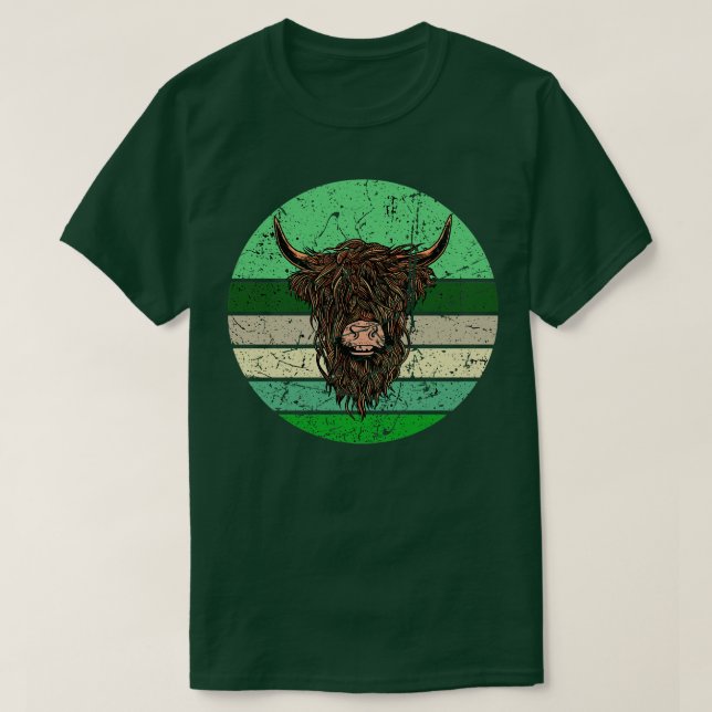 Scottish Highland Cow 4 T-Shirt (Design Front)
