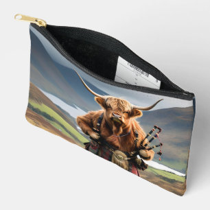Scottish Highland Cow Bagpiper, Accessory Pouch