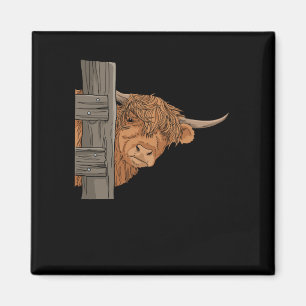 Scottish Highland Cow Gift Women Highland Cow Magnet