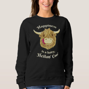 Scottish Highland Cow Happiness Sweatshirt