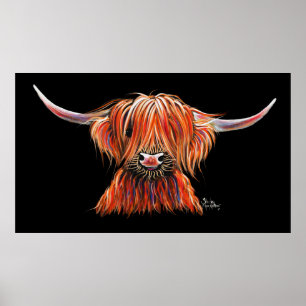 SCoTTiSH HigHLaND CoW ' HaRLeY ' by SHiRLeY Mac Poster