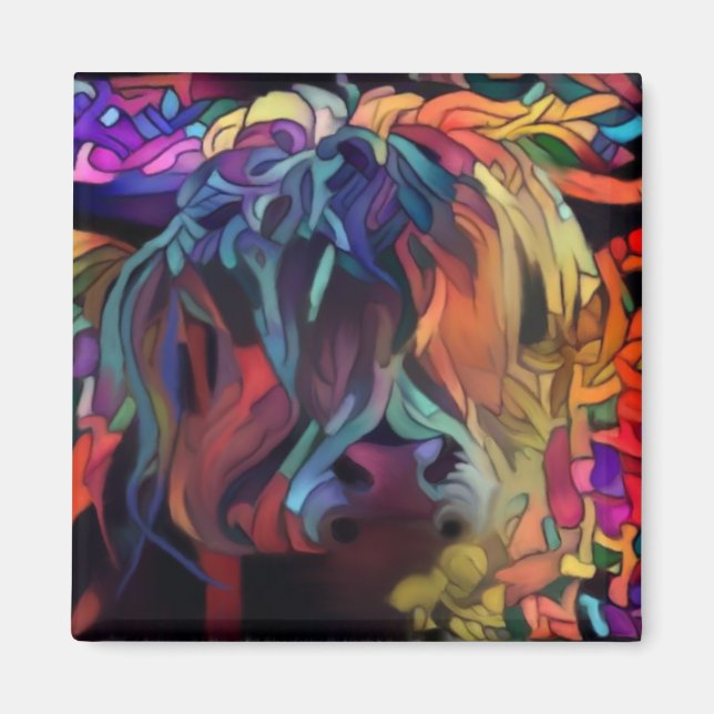 Scottish Highland Cow Magnet (Front)