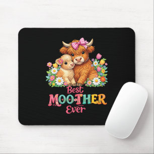 Scottish Highland Cow Mum Happy Mother's Day Mouse Pad