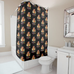 Scottish Highland Cow Mum Happy Mother's Day Shower Curtain