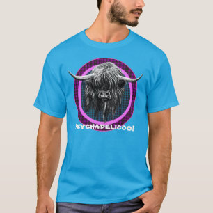 Scottish Highland Cow. Psychadelicoo! T-Shirt