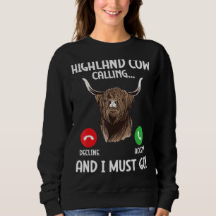Scottish Highland Cow Scotland Highlander Cattle Sweatshirt
