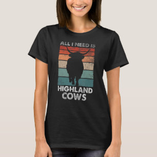 Scottish Highland Cow Scotland  Highlander Cattle T-Shirt