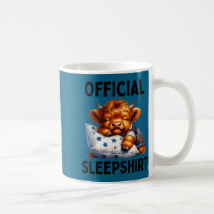 Scottish highland cow sleepshirt pyjamas nightgown coffee mug