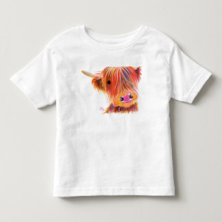 Scottish Highland Cow ' SWEET SATSUMA ' by Shirley Toddler T-Shirt