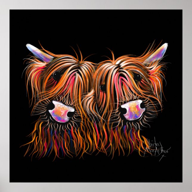 SCoTTiSH HigHLaND CoW ' THe LoVeLieS ' by SHiRLeY Poster (Front)