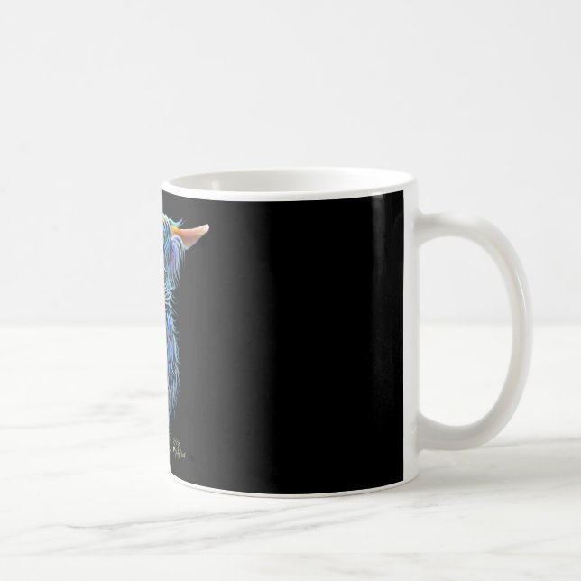 Scottish Highland Cow ' THoMaS ' by Shirley M Coffee Mug (Right)
