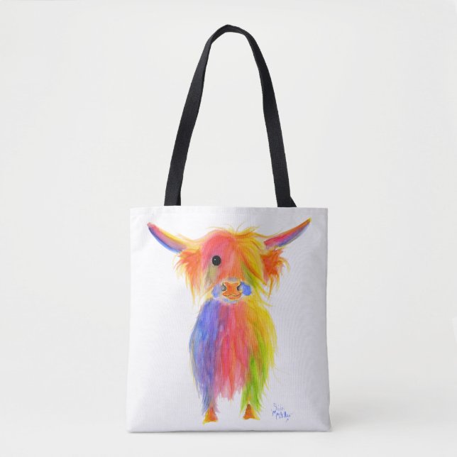 Scottish Highland Cow ' TOTTIE ' Bag (Front)