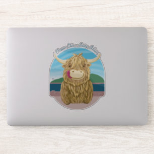 Scottish Highland Cow With Ocean Salty Hair