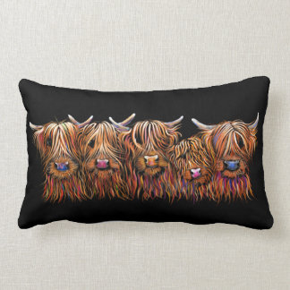 SCoTTiSH HigHLaND CoWs ' THe McHaiRY CooS ' Lumbar Cushion