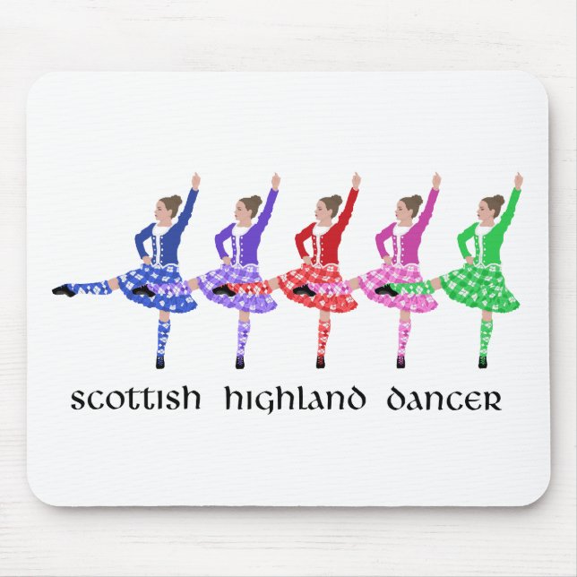 Scottish Highland Dance Line Mouse Pad (Front)